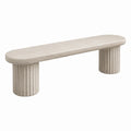 Banco de piedra arenisca beige
