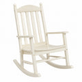 Mecedora de madera de pino blanca